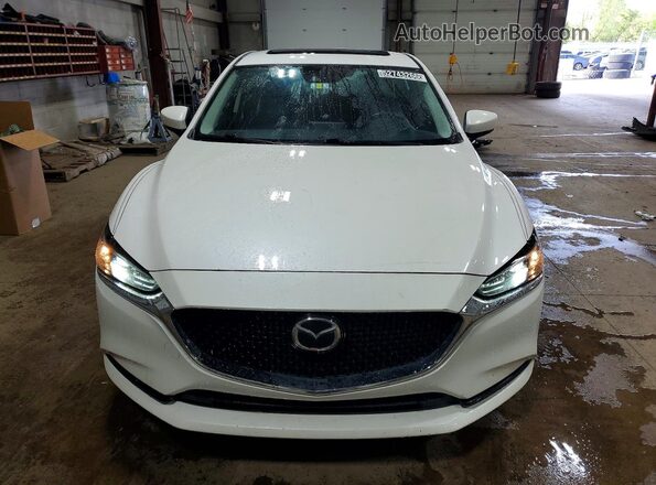 JM1GL1TY3M1609483 2021 MAZDA 6 White Вид спереду
