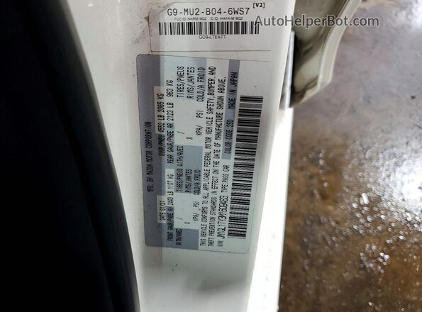 JM1GL1TY3M1609483 2021 MAZDA 6 White Вид наклейки з VIN-кодом
