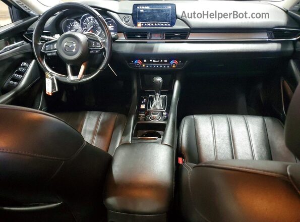 JM1GL1TY3M1609483 2021 MAZDA 6 White Вид панелі приладів