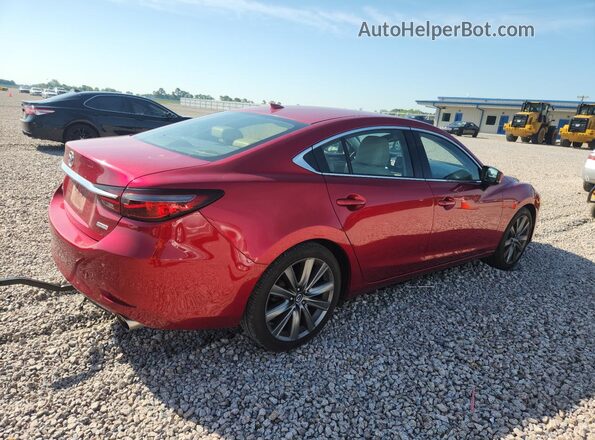 JM1GL1TY7J1330825 2018 MAZDA 6 Красный Задняя правая четверть