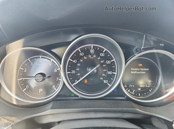 JM1GL1TY7J1330825 2018 MAZDA 6 Красный Вид щитка приборов