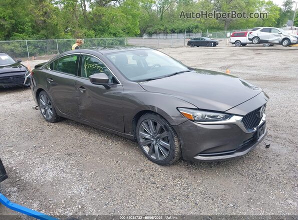 JM1GL1TY8J1321633 2018 MAZDA 6 Коричневый Передняя правая четверть