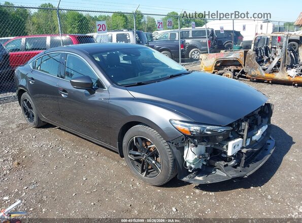 JM1GL1TY9K1509773 2019 MAZDA 6 Черный Передняя правая четверть
