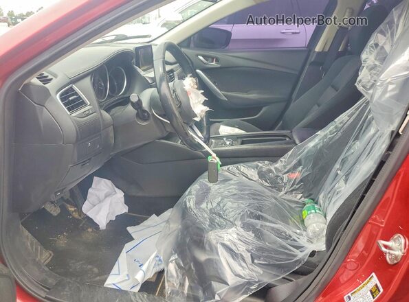 JM1GL1U52H1126299 2017 MAZDA 6 Красный Вид салона спереди