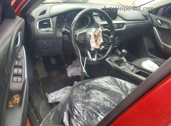 JM1GL1U52H1126299 2017 MAZDA 6 Красный Вид панели приборов