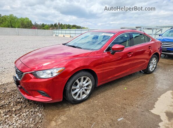 JM1GL1U54H1126045 2017 MAZDA 6 Красный Передняя левая четверть