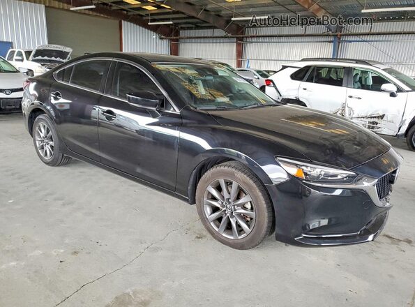 JM1GL1UM2M1610278 2021 MAZDA 6 Черный Передняя правая четверть