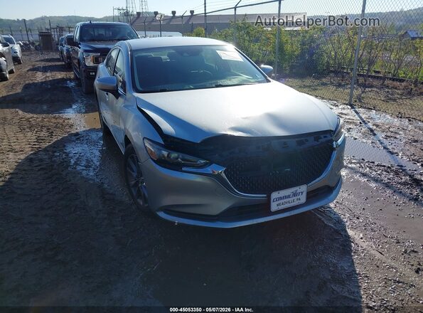 JM1GL1UM5J1320788 2018 MAZDA 6 Серебряный Передняя правая четверть