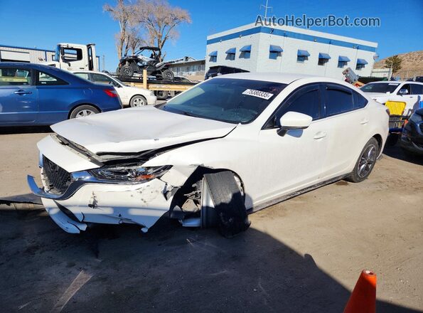 JM1GL1UM7J1303653 2018 MAZDA 6 Белый Передняя левая четверть