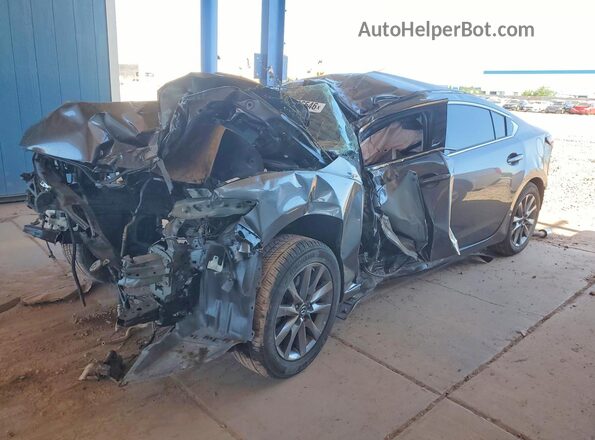 JM1GL1UM7J1332649 2018 MAZDA 6 Серый Передняя левая четверть