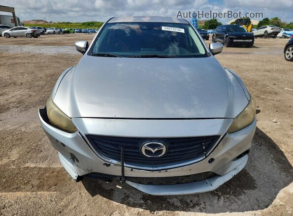 JM1GL1V52H1114488 2017 MAZDA 6 Серебряный Вид спереди