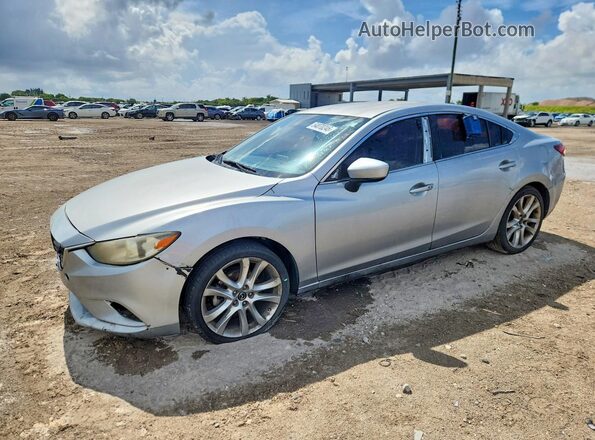 JM1GL1V52H1114488 2017 MAZDA 6 Серебряный Передняя левая четверть
