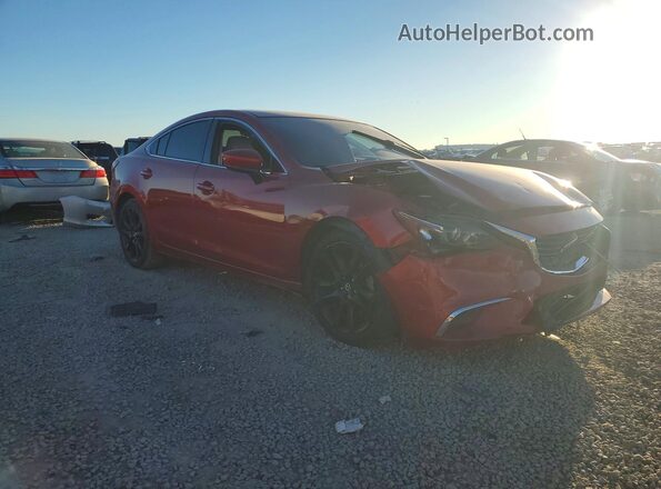 JM1GL1V52H1153467 2017 MAZDA 6 Бордовый Передняя правая четверть