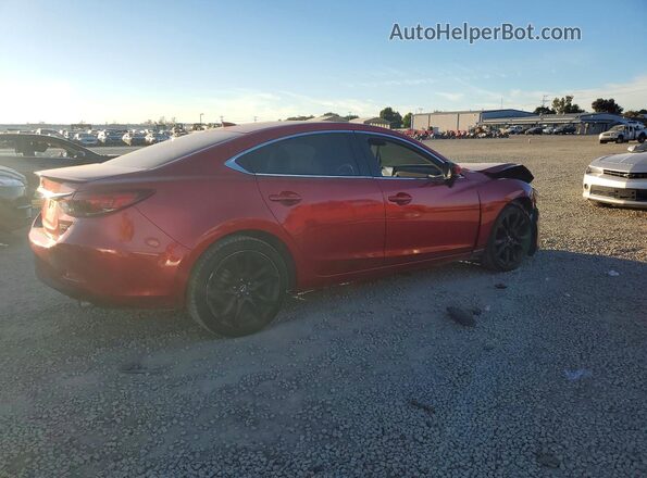JM1GL1V52H1153467 2017 MAZDA 6 Бордовый Задняя правая четверть
