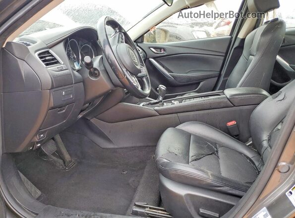 JM1GL1V53H1145314 2017 MAZDA 6 Угольный Вид салона спереди