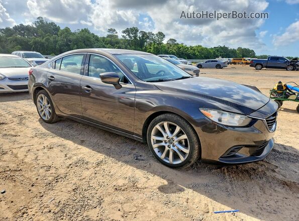 JM1GL1V54H1119451 2017 MAZDA 6 Коричневый Передняя правая четверть