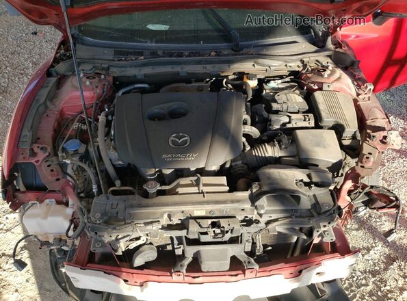 JM1GL1V54H1127212 2017 MAZDA 6 Красный Вид задней части салона