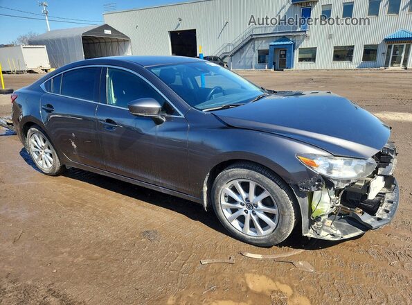 JM1GL1V55H1135660 2017 MAZDA 6 Серый Передняя правая четверть