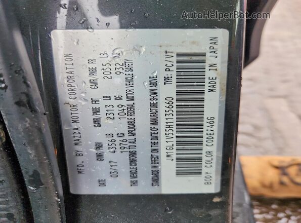 JM1GL1V55H1135660 2017 MAZDA 6 Серый Вид подкапотного пространства