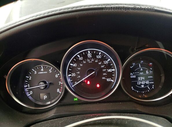 JM1GL1V57H1125230 2017 MAZDA 6 Black Widok zestawu wskaźników