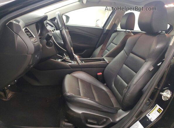 JM1GL1V57H1125230 2017 MAZDA 6 Black Widok wnętrza z przodu