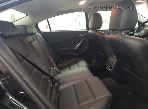 JM1GL1V57H1125230 2017 MAZDA 6 Black Widok tylnych siedzeń