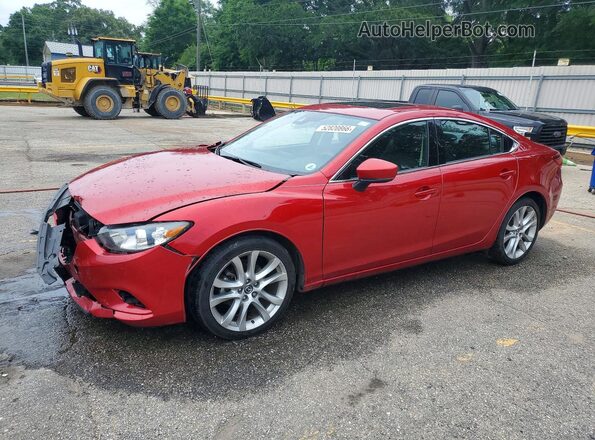 JM1GL1V57H1144599 2017 MAZDA 6 Темно-бордовый Передняя левая четверть