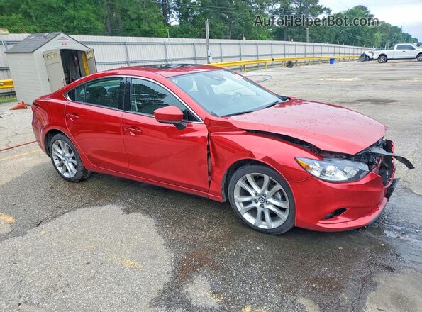 JM1GL1V57H1144599 2017 MAZDA 6 Темно-бордовый Передняя правая четверть