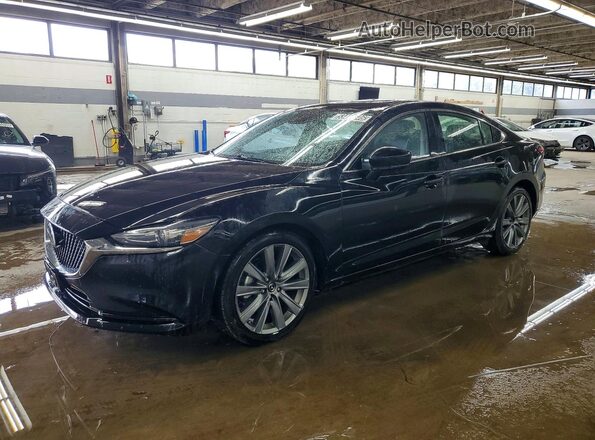 JM1GL1VM0L1523041 2020 MAZDA 6 Черный Передняя левая четверть
