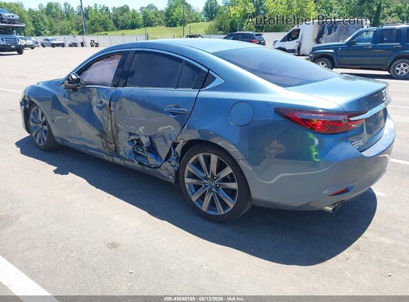 JM1GL1VM1J1301749 2018 MAZDA 6 Blue Задня ліва чверть