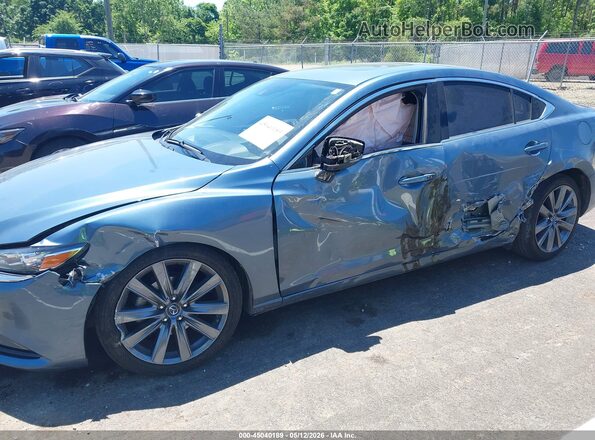 JM1GL1VM1J1301749 2018 MAZDA 6 Blue Вид спереду