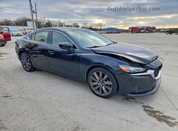 JM1GL1VM6M1604448 2021 MAZDA 6 Черный Передняя правая четверть