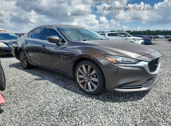 JM1GL1VM7J1309046 2018 MAZDA 6 Серый Передняя правая четверть