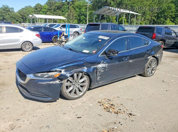 JM1GL1VM7L1523103 2020 MAZDA 6 Синий Передняя левая четверть
