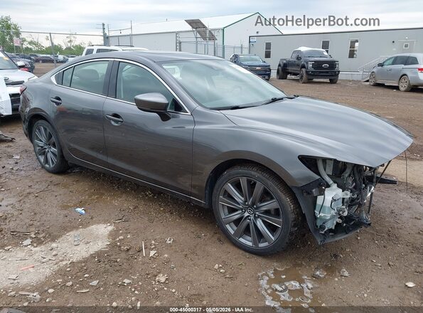 JM1GL1VM8J1323120 2018 MAZDA 6 Серый Передняя правая четверть