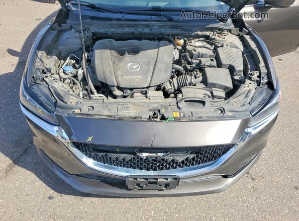 JM1GL1VM9J1306827 2018 MAZDA 6 Серый Вид задней части салона