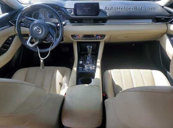 JM1GL1VM9J1306827 2018 MAZDA 6 Серый Вид панели приборов