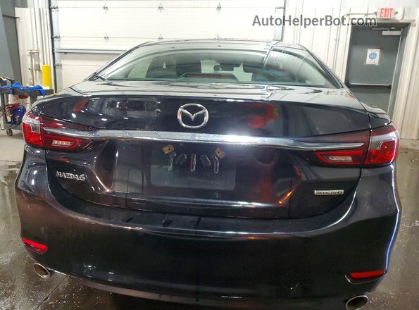JM1GL1VM9M1602192 2021 MAZDA 6 Black Вид ззаду
