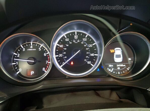 JM1GL1VM9M1602192 2021 MAZDA 6 Black Вид щитка приладів