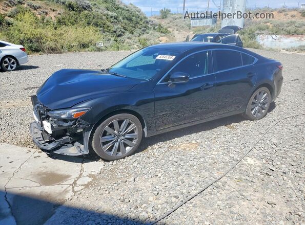JM1GL1VM9M1613323 2021 MAZDA 6 Черный Передняя левая четверть