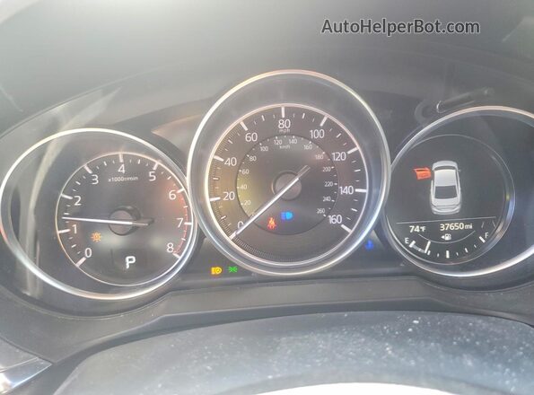 JM1GL1VM9M1613323 2021 MAZDA 6 Черный Вид щитка приборов