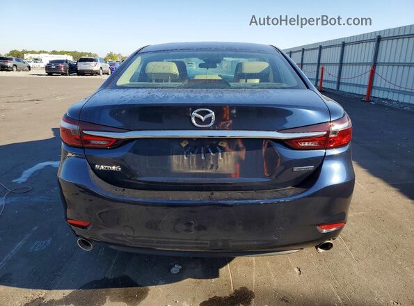 JM1GL1VM9M1617937 2021 MAZDA 6 Blue Вид ззаду