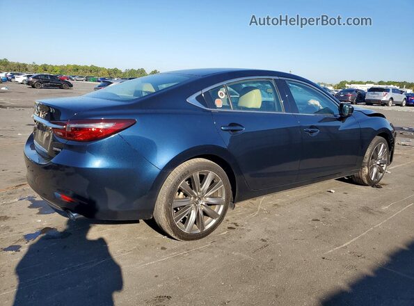 JM1GL1VM9M1617937 2021 MAZDA 6 Blue Задня права чверть