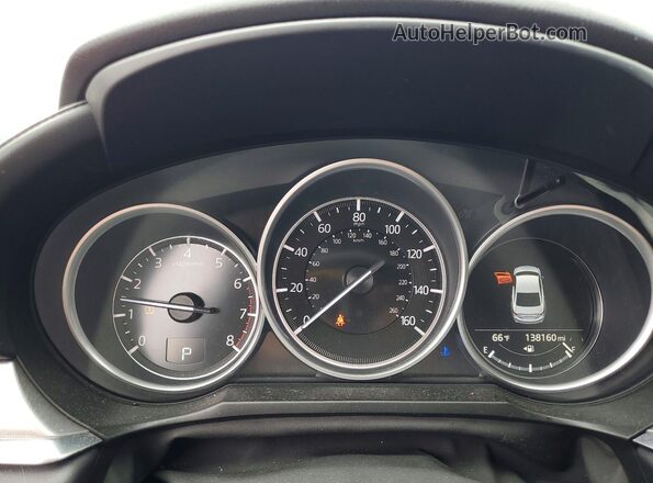 JM1GL1VMXJ1307369 2018 MAZDA 6 Серебряный Вид щитка приборов