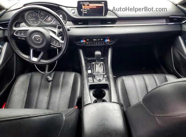 JM1GL1VMXJ1307369 2018 MAZDA 6 Серебряный Вид панели приборов