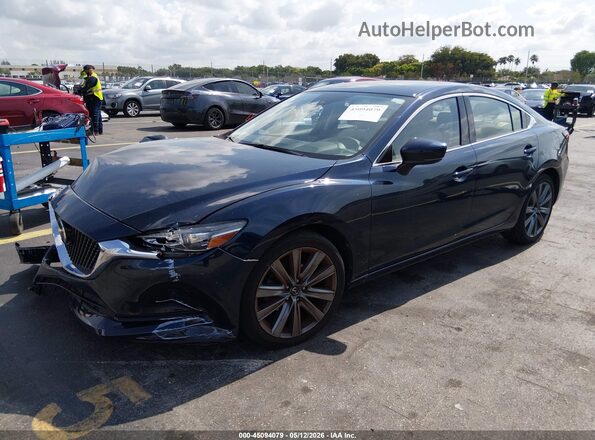 JM1GL1VMXL1511396 2020 MAZDA 6 Dark Blue Передняя левая четверть