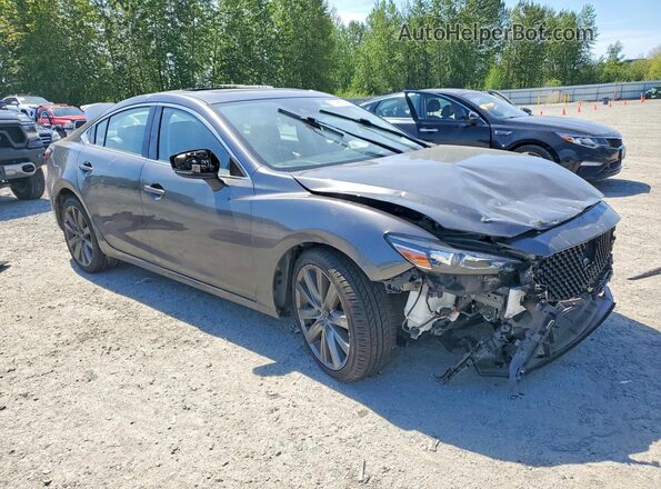 JM1GL1VMXM1608129 2021 MAZDA 6 Gray Front right