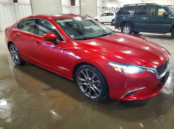 JM1GL1W52H1126803 2017 MAZDA 6 Красный Передняя правая четверть