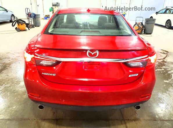 JM1GL1W52H1126803 2017 MAZDA 6 Красный Вид сзади