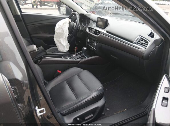 JM1GL1W55H1138184 2017 MAZDA 6 Серый Вид салона спереди